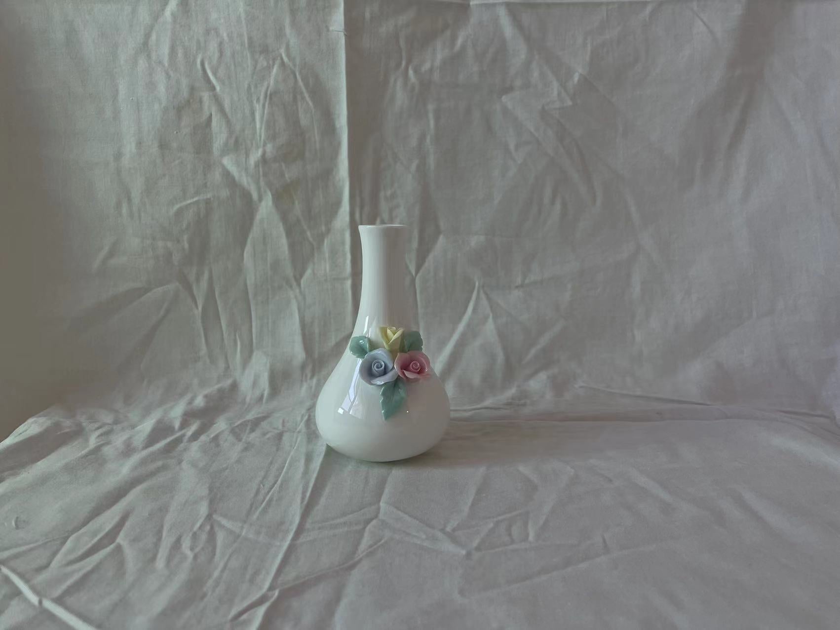 White porcelain vase